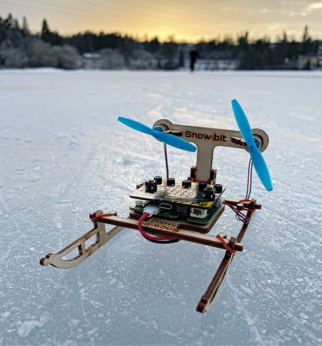 Inspired by a Norwegian "Kjelke", we added some tech and a radio-controlled micro:bit to make the next ice-skating stem kit. #madeinnorway #steam #microbit #crafts