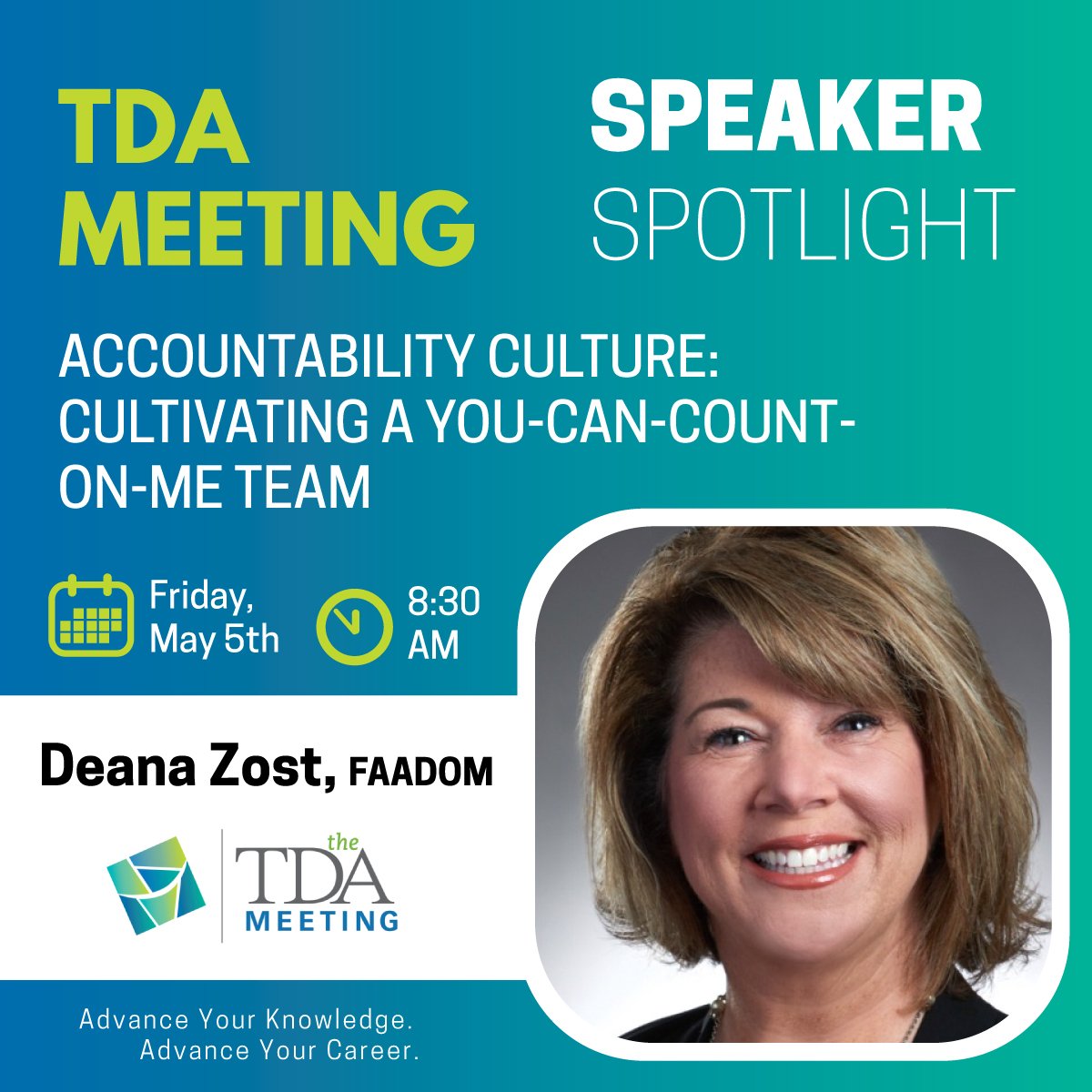 Ms. Zost @deanazost has been in dentistry for over 30 years, mostly as an office manager. She currently is the practice administration educational advisor for the American Dental Association. Register here: tdameeting.com/?utm_source=so…