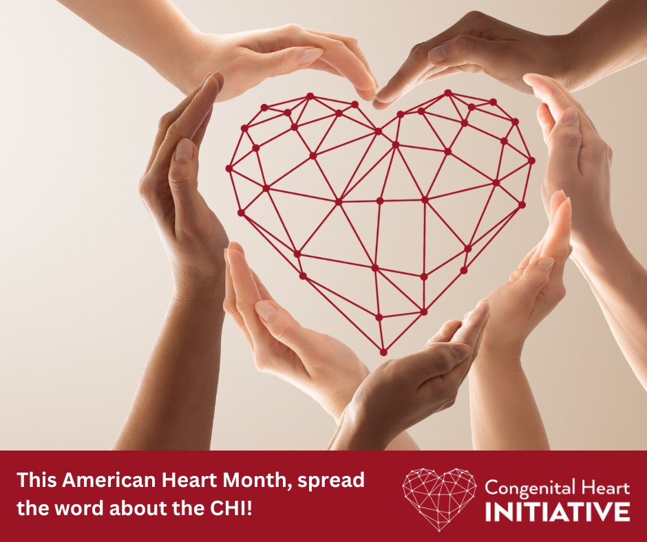 It's Heart Month! Help fuel better treatment and research for #CHD by urging folks with #ACHD to join the #CHIRegistry. We're developing crucial studies on pregnancy, #mentalhealth, and long-term care. bit.ly/3CIIWa7 #CHDAware @TheHeartTruth #OurHearts