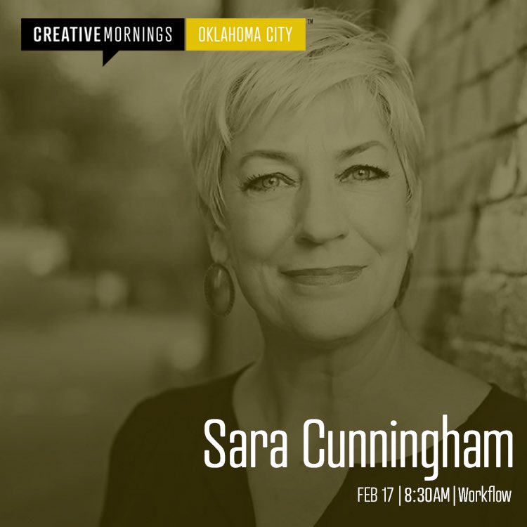 CM_OklahomaCity's tweet image. @MamaBearOk is an author, activist, and founder of the non-profit organization @freemomhugs 

Join us as we gather to hear Sara talk on the theme of #cmtouch 

8:30 a.m. | Friday, Feb 17 | @workflowokc #CMOKC #CreativeMornings
⁠⠀
Tickets will go live on at 9 am on February 13th