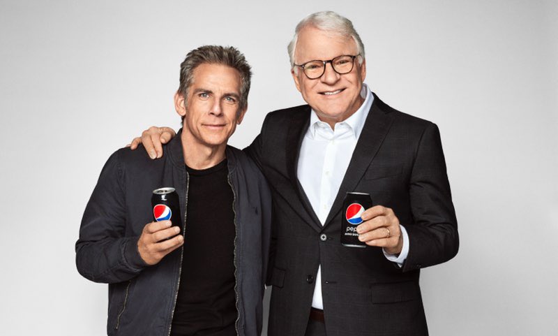 T_Kap's tweet photo. Two icons. Two Super Bowl spots. Zero Sugar. 💪 🏈 🏆

We are excited to share that we are teaming up with Ben Stiller and Steve Martin for our new Pepsi Zero Sugar Super Bowl campaign!

You may just witness some of the best acting you have ever seen! 🎭👀

See 🧵 for teasers👇 https://t.co/l4FAV0nTtH