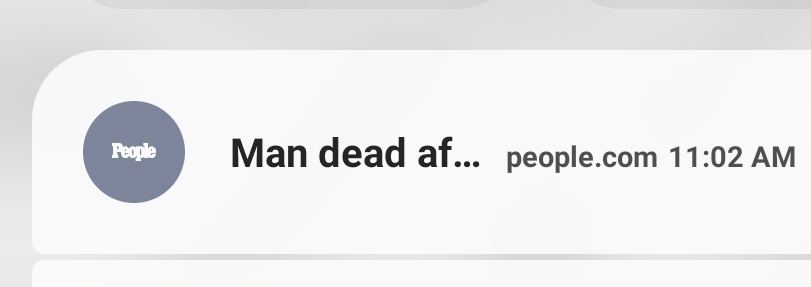 I saw this update and thought for a moment that People Mag had gotten really colloquial.