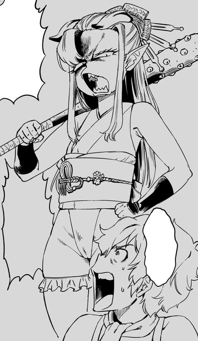 #節分だから鬼娘貼る
今描いてるやつ 