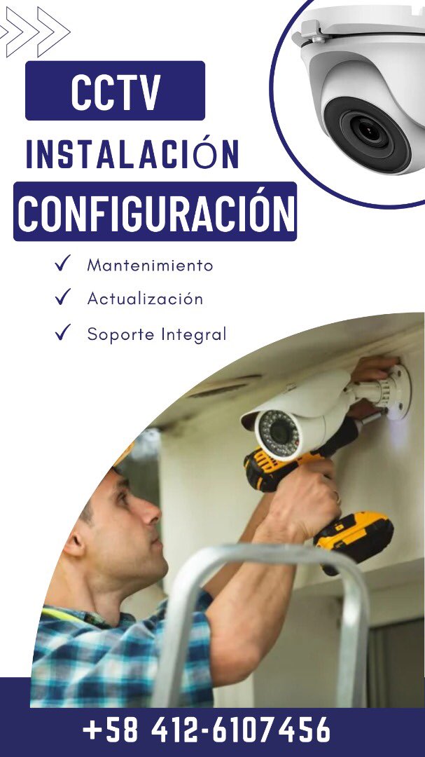 jordanbracho's tweet photo. ¿Buscas reactivar, modernizar o hacerle mantenimiento a tu sistema de cámaras de Seguridad ?.
#@MeganetConsult es la empresa que te garantiza seriedad, responsabilidad y garantía en sus trabajos. 
Con más de 16 años presente en el mercado Venezolano. https://t.co/QJ6daDBGaD