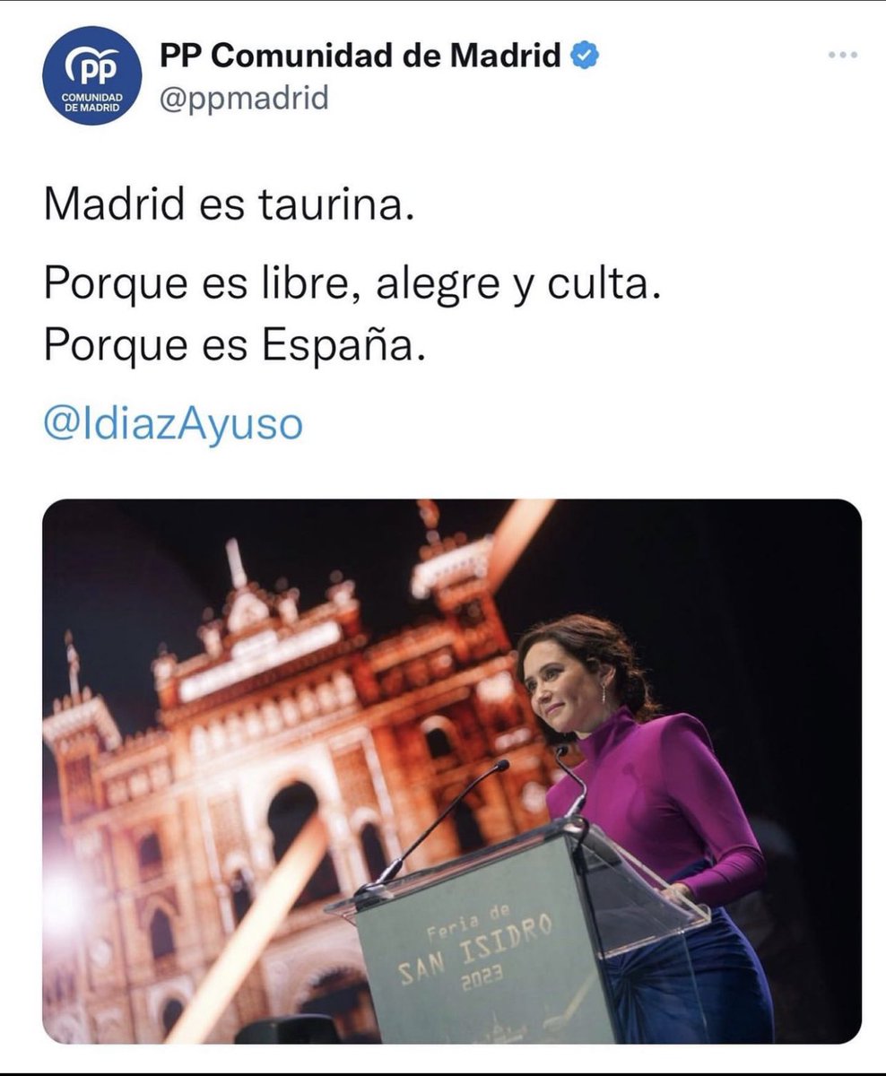 LocusDuoKie's tweet photo. El chiste se cuenta solo: 
Gobernantes cavernícolas e incultos gastándose el dinero de nuestros impuestos en torturar animales.
Muy libres, muy alegres y muy cultos, si… https://t.co/zEevW2DdOI