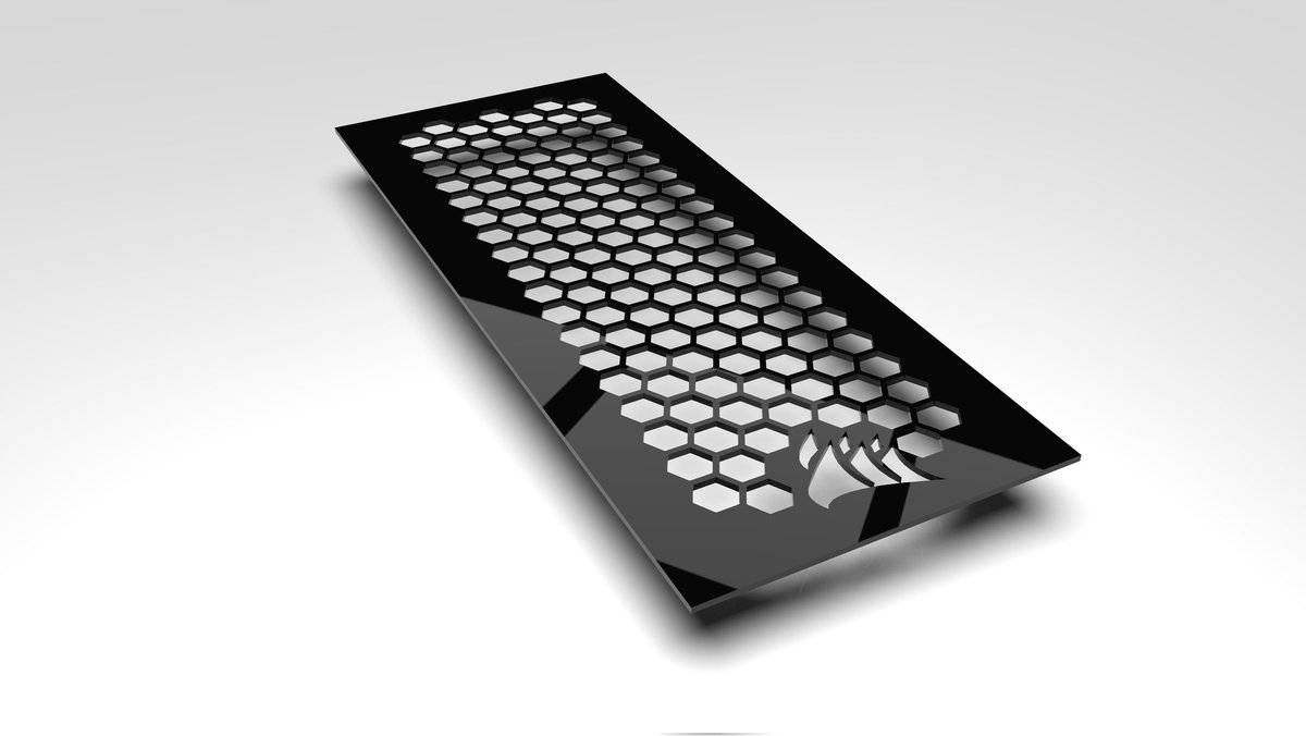 OCDesign2's tweet image. Face avant custom Corsair 4000D