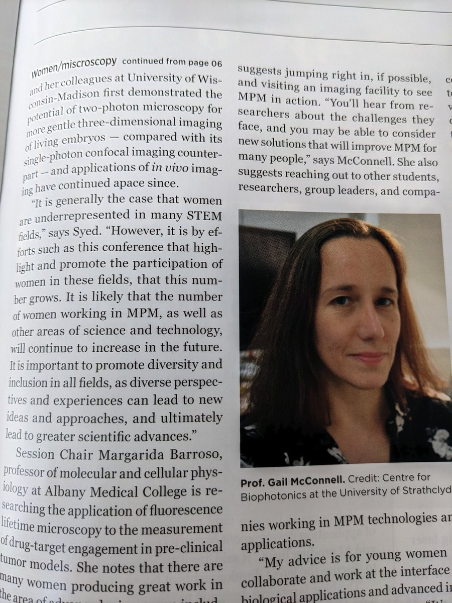 The awesome @gailmcconnell features in today's @PhotonicsWest newspaper!