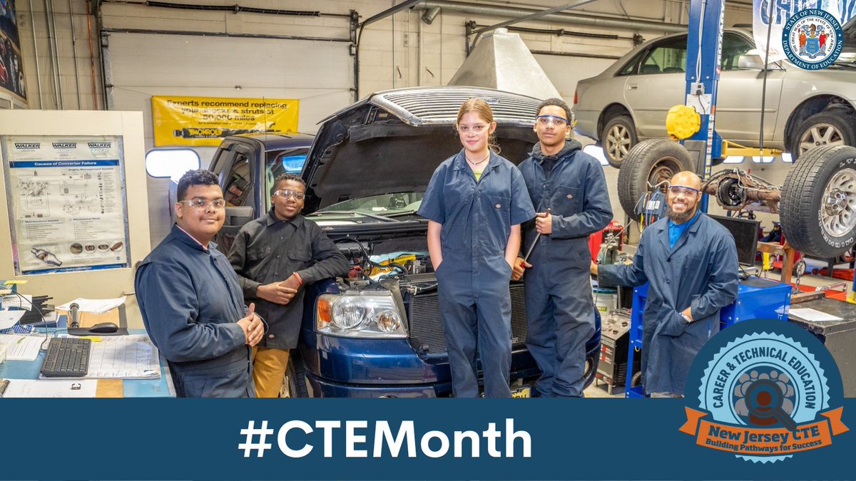 NewJerseyDOE's tweet photo. Did you know? Nearly 76,000 New Jersey High School students participate in career and technical education (CTE) programs. #CTEMonth https://t.co/FlV55fFF8S