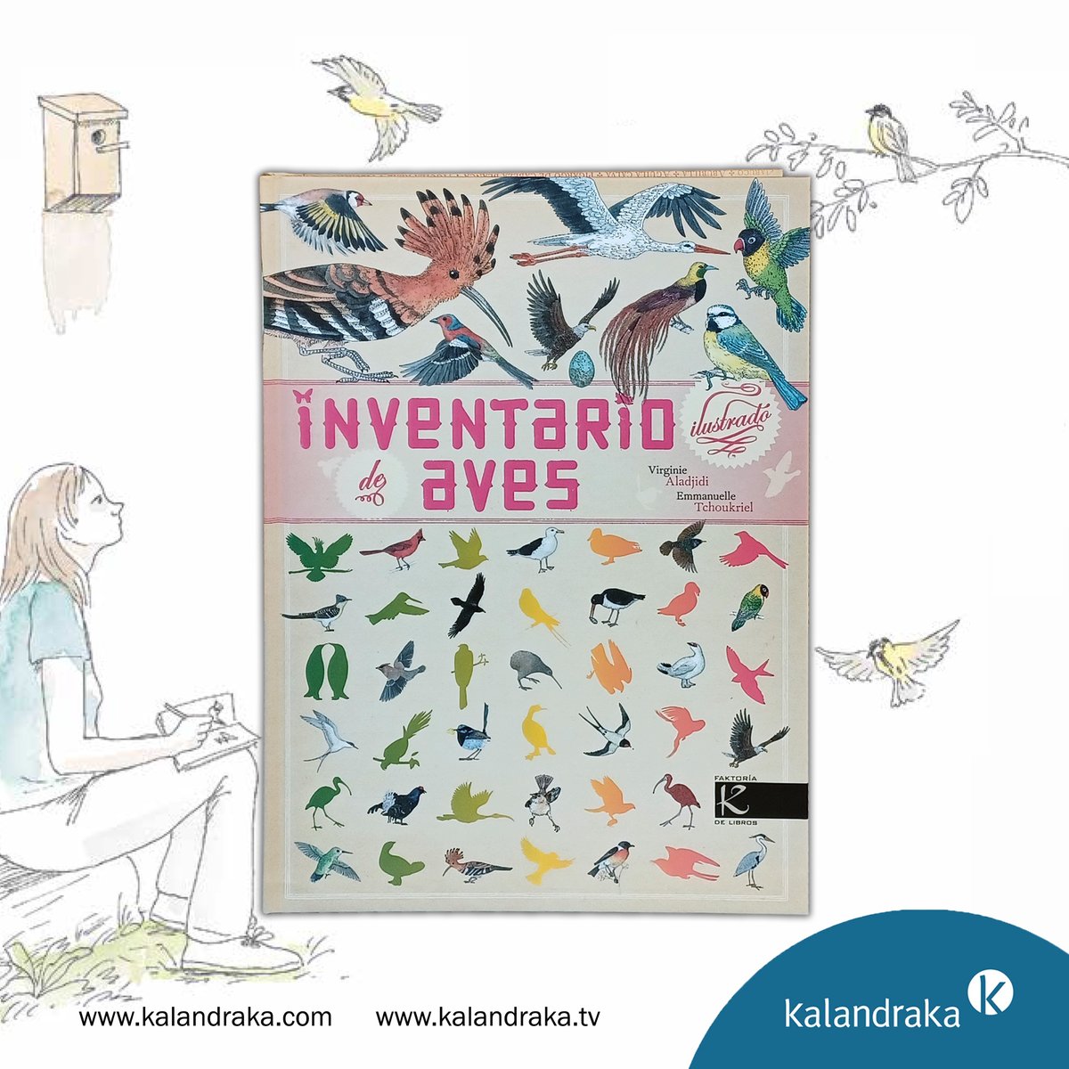KalandrakaEdit's tweet photo. En este Día de la #Candelaria, antigua fiesta de la luz vinculada al casamiento de los pajaritos, #lecturas para volar... con la imaginación 🪶 🦚 🪺
#LasAlasDelAveCedario #poesia #Pajaros #LibroMusical #Bandada #AlbumIlustrado #InventarioIlustradoDeAves #LibroInformativo https://t.co/CCaWmOyG3V