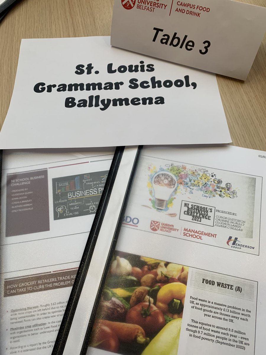 SlgBusiness's tweet photo. Year 13 students attended the NI School Business Challenge at QUB. They had the opportunity to meet with BDO NI and Henderson Group representatives. They delivered a presentation on areas such as food waste, lean management and the supply chain in fresh food retail. https://t.co/MKT24CNIya