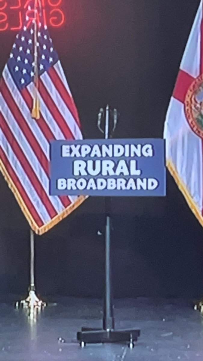 bjoewolf's tweet image. I regret to inform you all that the war on education has reached DeSantis' lectern sign printer.