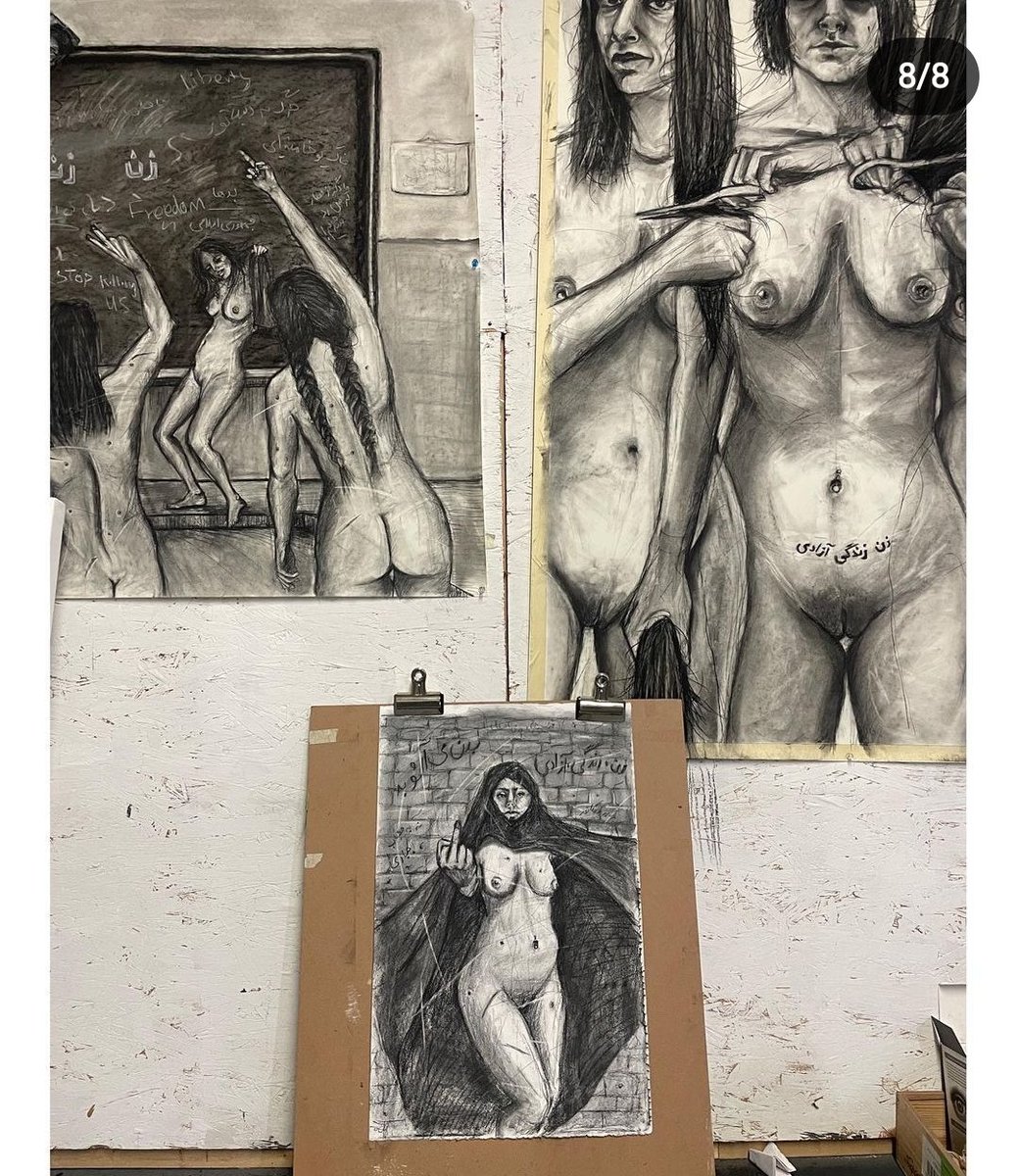 RoxanaShirazi's tweet photo. The female body as a site of governance resistance, oppression, legality, autonomoy, humanity... It's ALWAYS the female human body that's utilised and bandied about No hejab day #hijabi #iran #BodyRiot for #WomanLifeFreedom 
#NoHijabDay
#GlobalBodyRiot
#FreeIran #JinaAmini https://t.co/3tjcAHkY3M