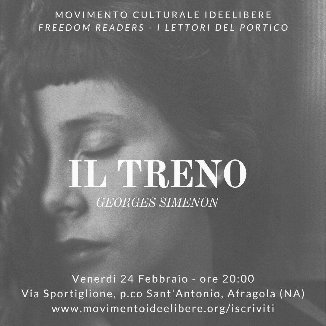cultural_MENTE's tweet image. Per il prossimo incontro letterario del @Movimentoidee, i nostri #FreedomReaders propongono la lettura de “Il treno” di Simenon.📚
Non vediamo l’ora di parlarne insieme!
📌Appuntamento il 24 febbraio alle ore 20.00.
Qui tutti i dettagli 💡⤵️
m.facebook.com/events/1248563…