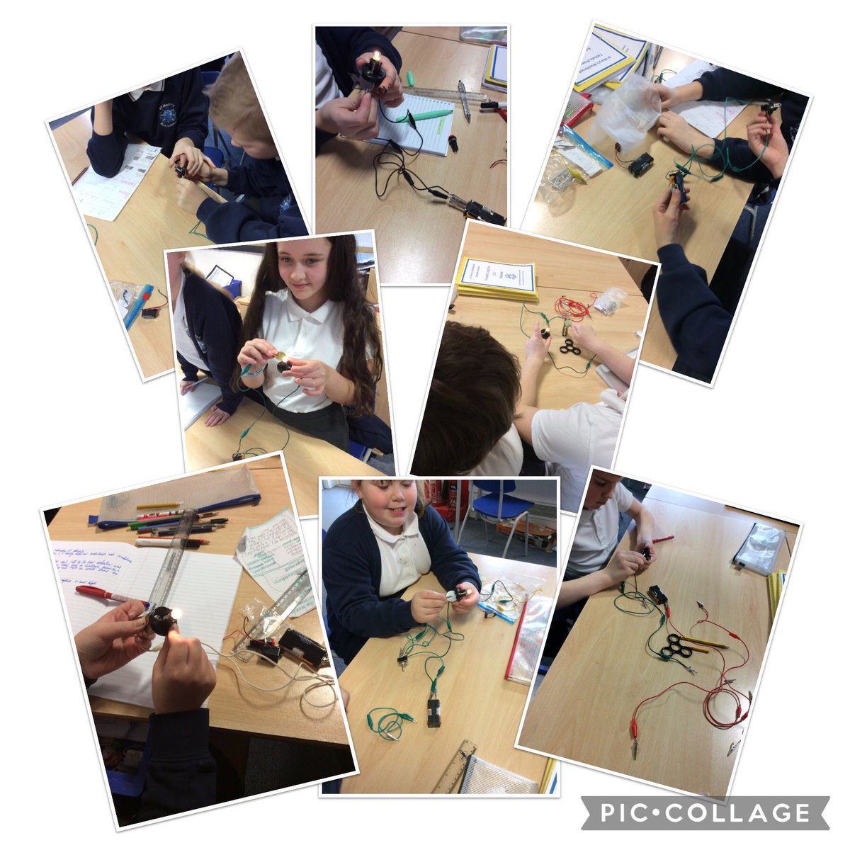 Y5_BBSM's tweet photo. We have investigated the conductivity of different metals. We have learnt about how different conductors have different levels of resistance. We ranked the metals from most conductive to least conductive based on how bright the bulb shone 💡 ⚡️ #smbbscience https://t.co/ZvOgwlBYrg