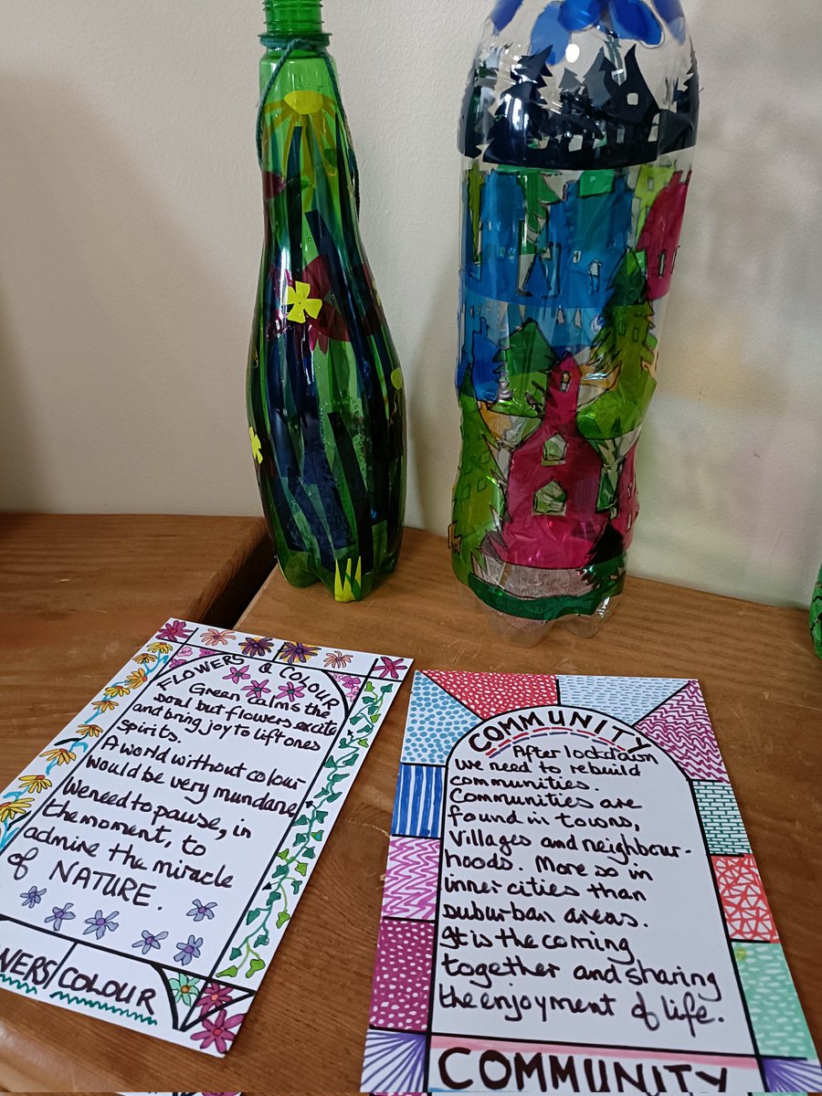 A great afternoon spent <a href="/TCVhollybush/">TCV Hollybush</a> with a lovely bunch of creative people. The design and details in their bottles are incredible and some lovely messages too <a href="/LeedsInspired/">Leeds inspired</a> <a href="/ArtsMindsLeeds/">Arts & Minds</a>