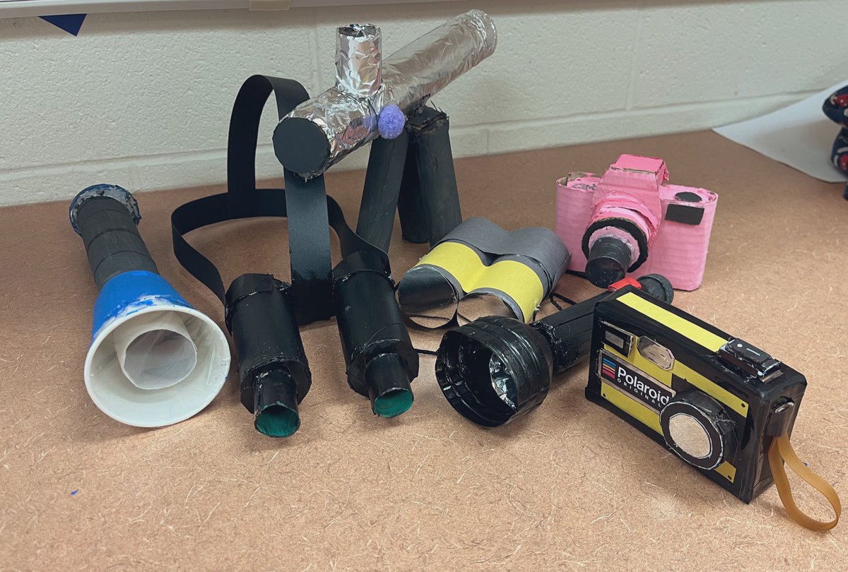 These are some of the amazing optical device projects that my grade 10 students have created this semester for their physics unit. Such talented physicists!💡