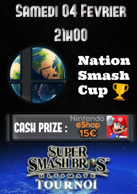 just_Akhiraa's tweet photo. Nouveau tournoi, tout le monde a sa chance.
🎁Cash prize de 15€ sur le Nintendo eShop
RT + Follow
https://t.co/IDUasQfVKO
#tournoiSSBU #ssb #ssbu #tournoi
#Discord #Cashprize #Cashprice
#NationSmash https://t.co/Fd3SHL8VTs