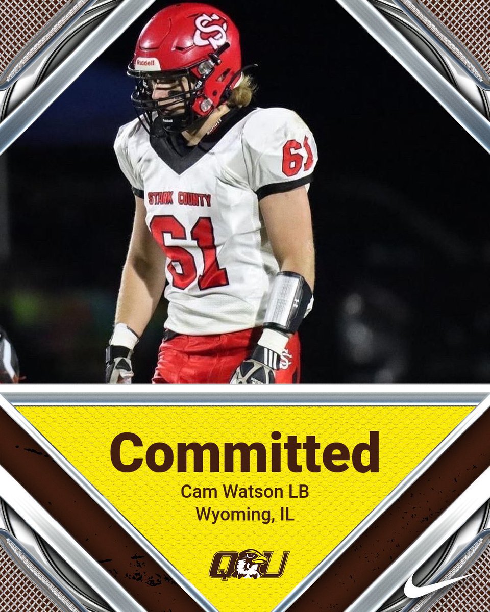 ThomasCWatson27's tweet photo. I’m very happy and excited to announce I’m committed to Quincy University!! #GoHawks 🦅@CoachHulk54 @CoachJones256 @QuSprintFB https://t.co/U9VzWr8Yag