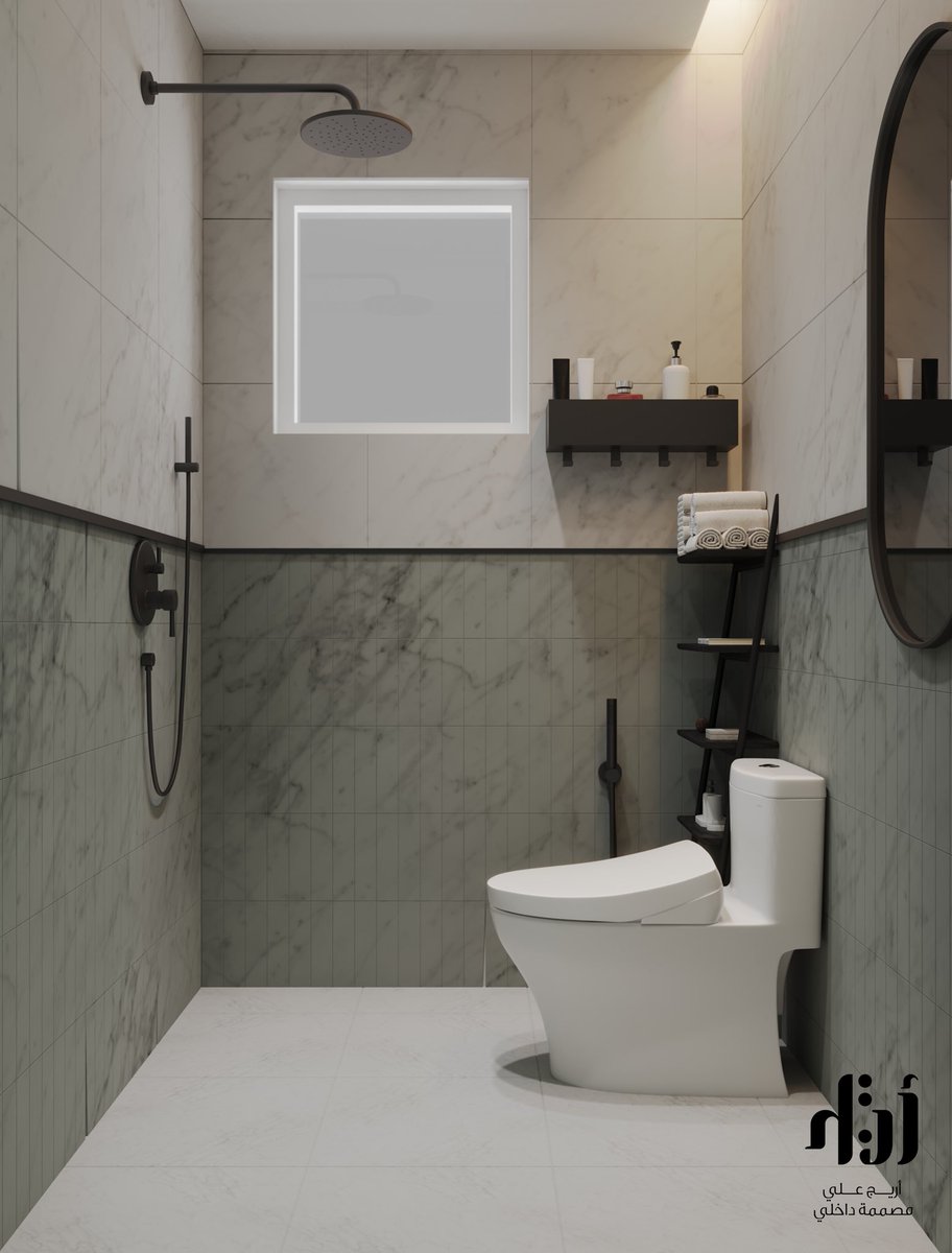 _IDAreej's tweet photo. تصميمي لدورة مياة وتطعيمها باللون الزيتي الفاتح من البلاط 🚽🌱 || #التصميم_الداخلي #ديكور  #ديكور_داخلي https://t.co/LnEE4ztG0c