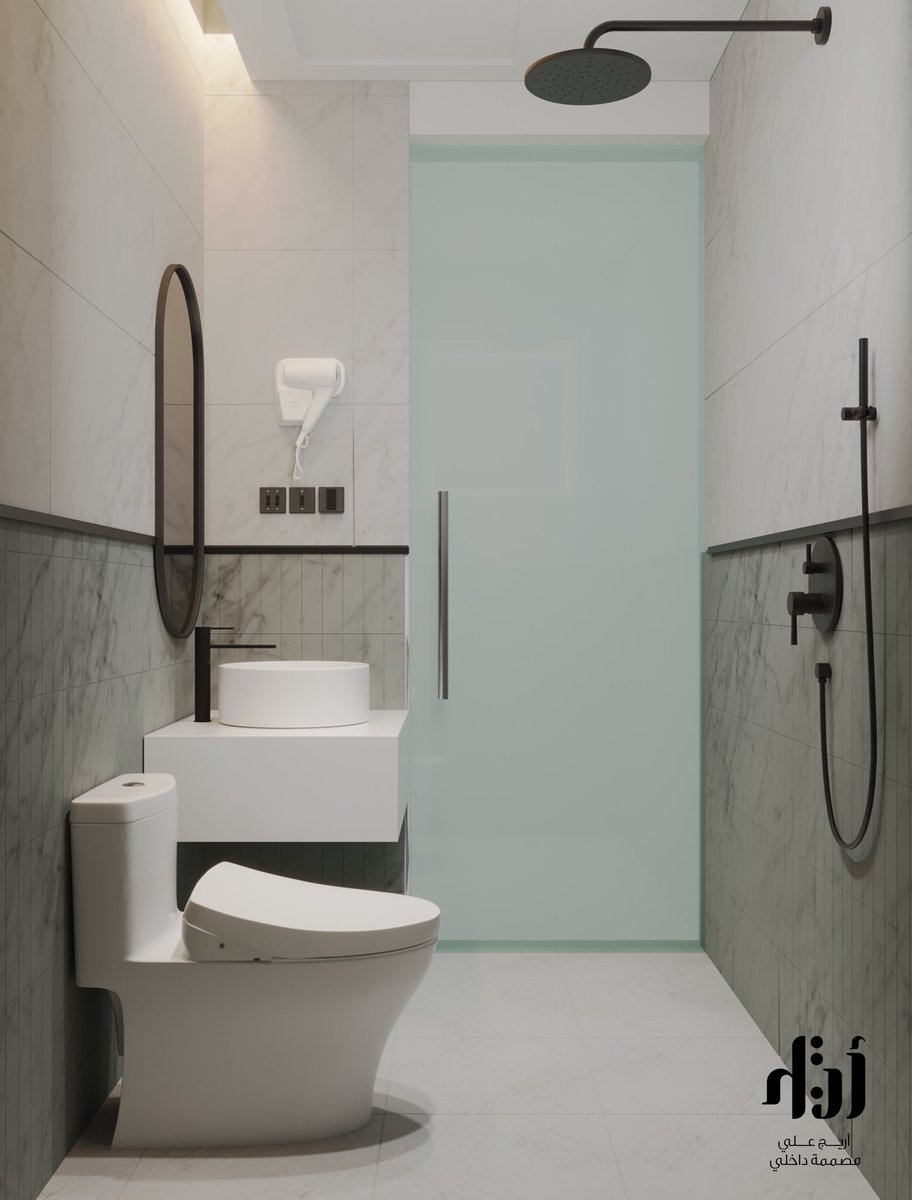 _IDAreej's tweet photo. تصميمي لدورة مياة وتطعيمها باللون الزيتي الفاتح من البلاط 🚽🌱 || #التصميم_الداخلي #ديكور  #ديكور_داخلي https://t.co/LnEE4ztG0c