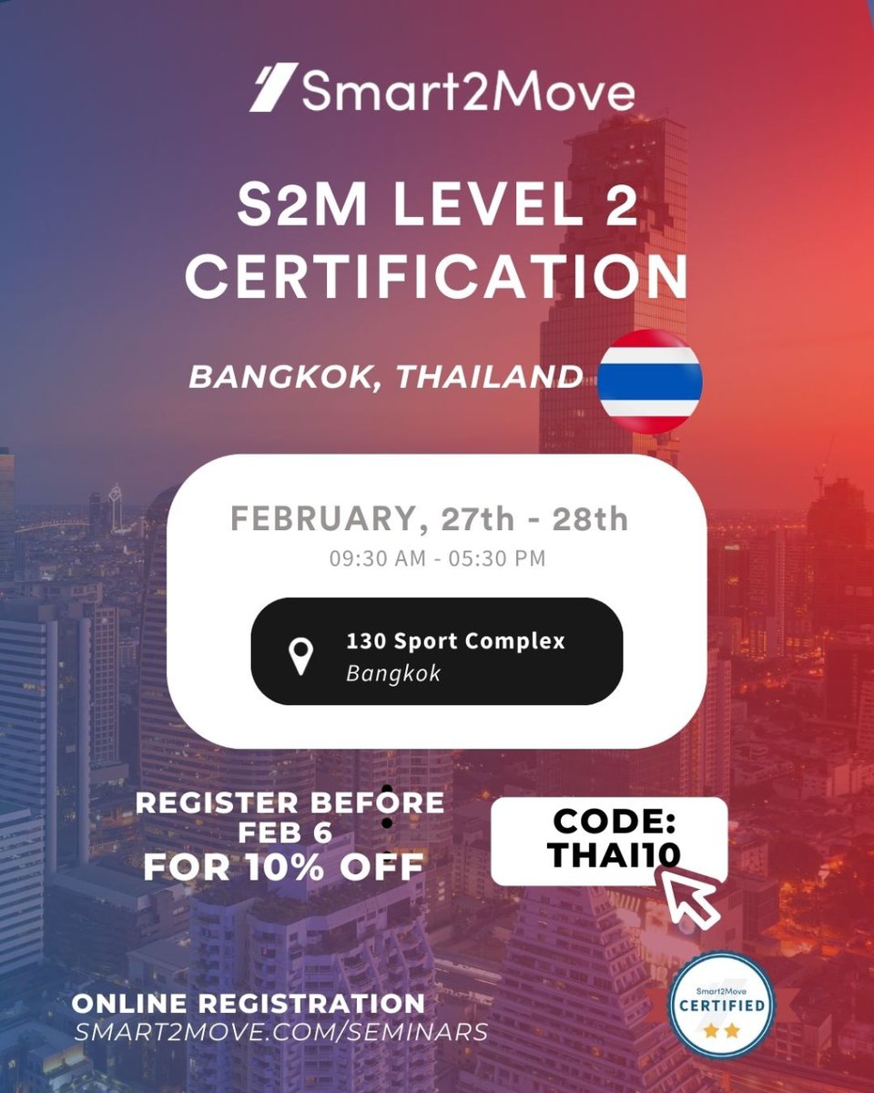 Want to learn how to use physics and 3D Dual Force Plates to maximize players perfomance?

If you register for the Webinar before February 6th, get 10% off with the code: THAI10.
smart2move.com/seminars

#smart2move #smart2movecertified #golfinstructor