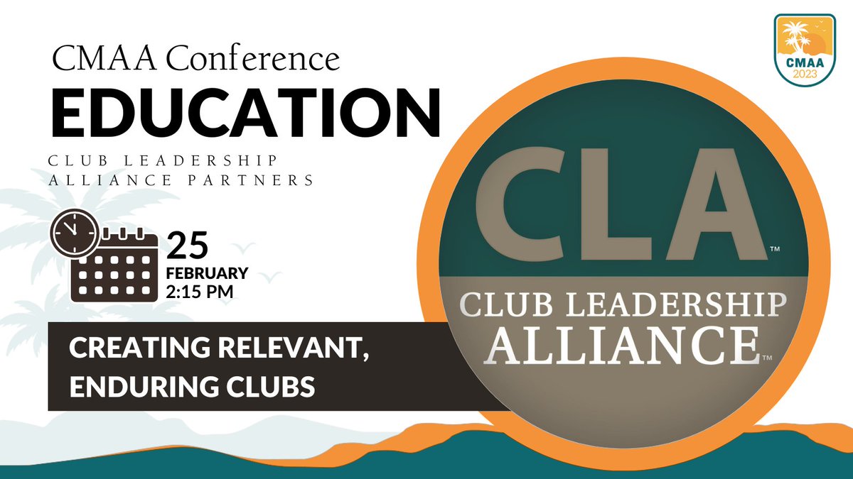 KK&W (@kkw_update) on Twitter photo This 90-min session is an intro to our best practices. We hope you will opt-in to our education session alongside <a href="/CLA_Update/">Club Leadership Alliance</a> partners on Creating Relevant, Enduring Clubs. #CMAA2023 #ClubManagement #ClubCareers #HospitalityManagement #HospitalityCareers This 90-min session is an intro to our best practices. We hope you will opt-in to our education session alongside <a href="/CLA_Update/">Club Leadership Alliance</a> partners on Creating Relevant, Enduring Clubs. #CMAA2023 #ClubManagement #ClubCareers #HospitalityManagement #HospitalityCareers