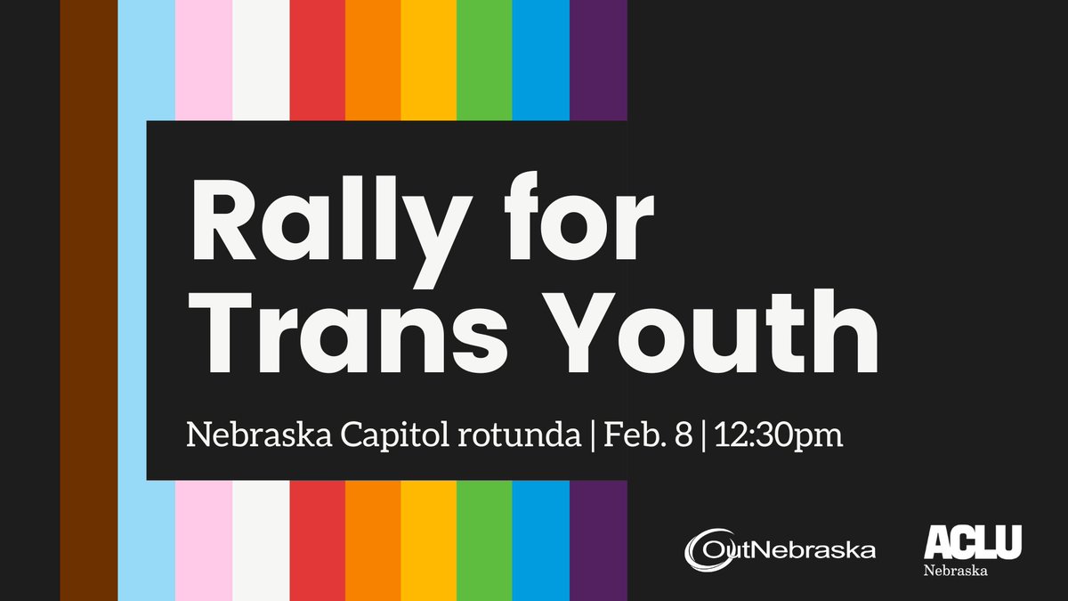 Help us stop LB 574 and show trans young people that there are people out there who support them for who they are, who want them to grow up and thrive, and who will not stop fighting for them. https://t.co/8AbuIt4CUG