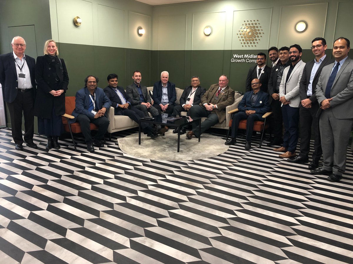 WMidlandsIndia's tweet photo. 📸🇮🇳 More images from today's visit as our India #tech delegation are shown around the #WestMidlands' world-class R&amp;D institutions.

The cohort visited:

✅ @AstonUniversity 
✅ @STEAMhouseUK 
✅ @BW_SciTech's Innovation Birmingham https://t.co/UFRu3KGjUA