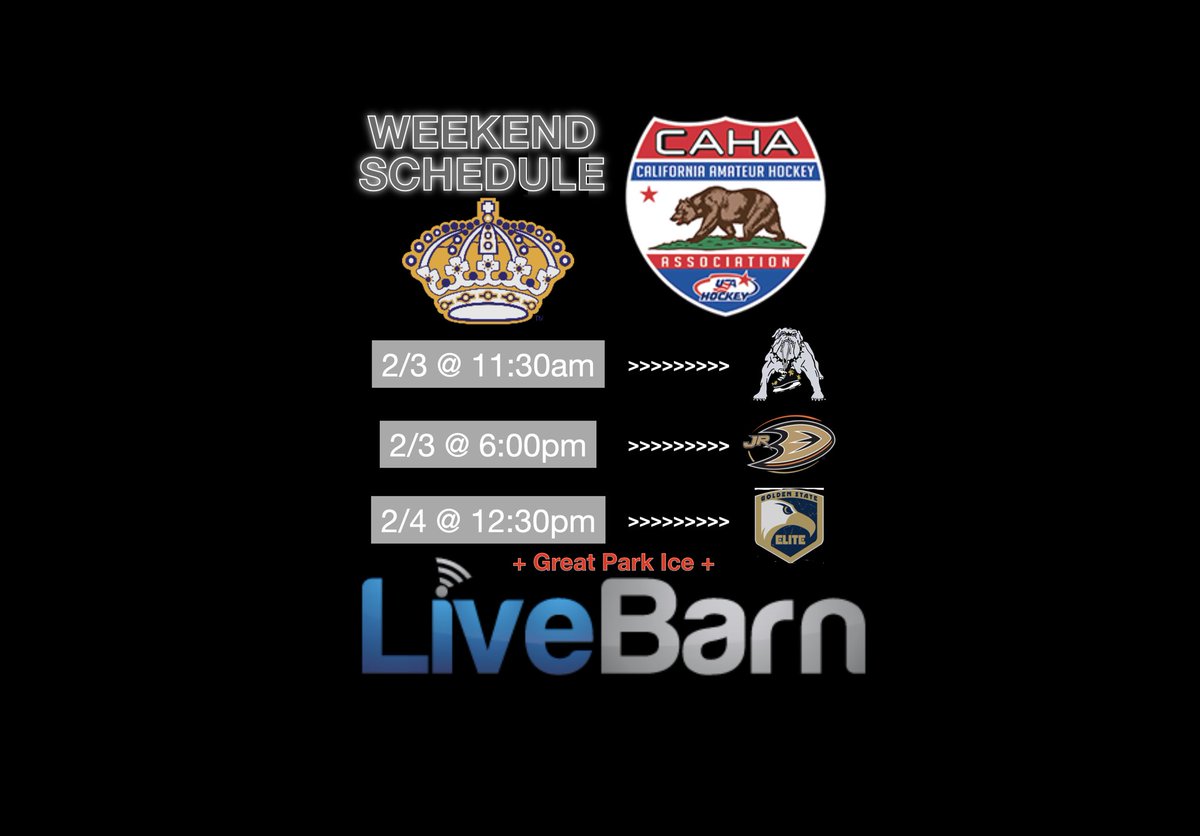 JrKings16AAA's tweet image. CAHA PLAYOFFS!! Starts tomorrow. All games streamed live on @LiveBarn. @JrKings06 @hockeymaps @JrKingsHockey @usahockey