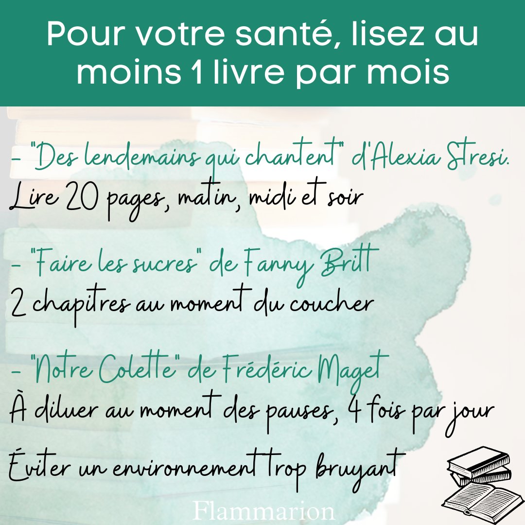 [La minute lecteur]
Passez l'hiver en pleine forme livresque. La délivrance de cette prescription est valable dans toutes les librairies! ;-)