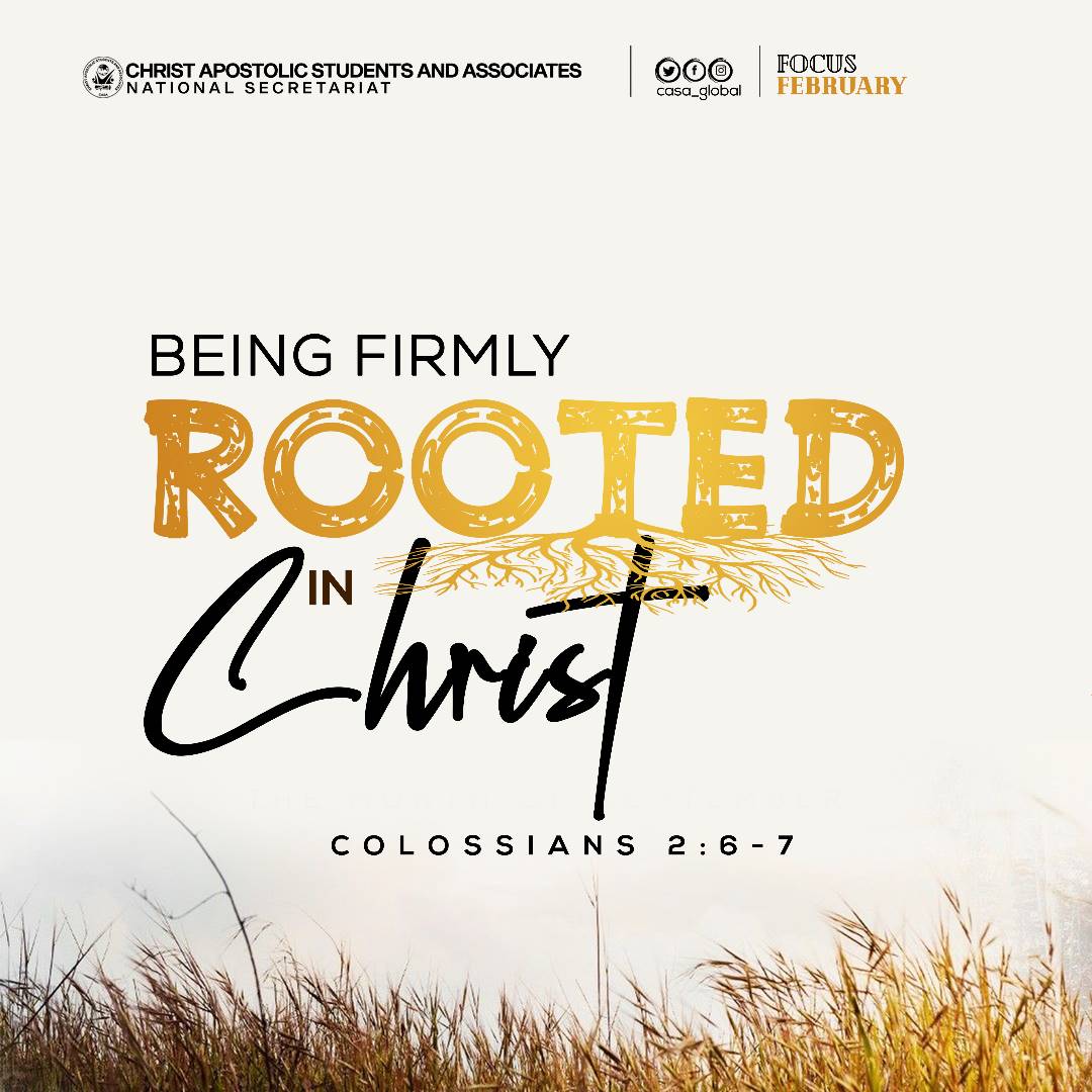 casacitychapter's tweet photo. Our Focus for February 2023
#beingfirmlyrootedinChrist
#bearingfruits100fold
#BeDiscipledToMeetYourGod
#casamove #casatakeover #casaglobal
#WithAVision #ComeAndSee #WithAStrongVision https://t.co/raSKFUNGu8
