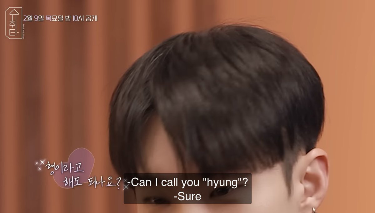 chrisitch's tweet photo. “Can I call you hyung?” 🥹

Please check on your ARMYCarat friends. 😭 from JK’s Lives, to this Suchwita teaser — is everyone still okay??

- 

@bts_bighit 
🍸 슈취타 EP.4 TEASER
 (https://t.co/feWOPuNoI2)
  
 #슈가와취하는타임 #슈취타 #SUGA #슈가 https://t.co/n9kPwM7qFA