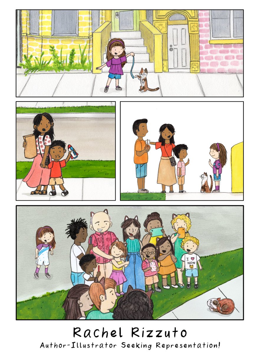 Rachelrcreates's tweet image. Happy #KidLitArtPostcard Day! I'm an author-illustrator seeking representation for #PictureBooks. My favorite illustrations include kids, panels, and costume changes.

Check out my portfolio at RachelRCreates.com 

#kidlit #kidlitart