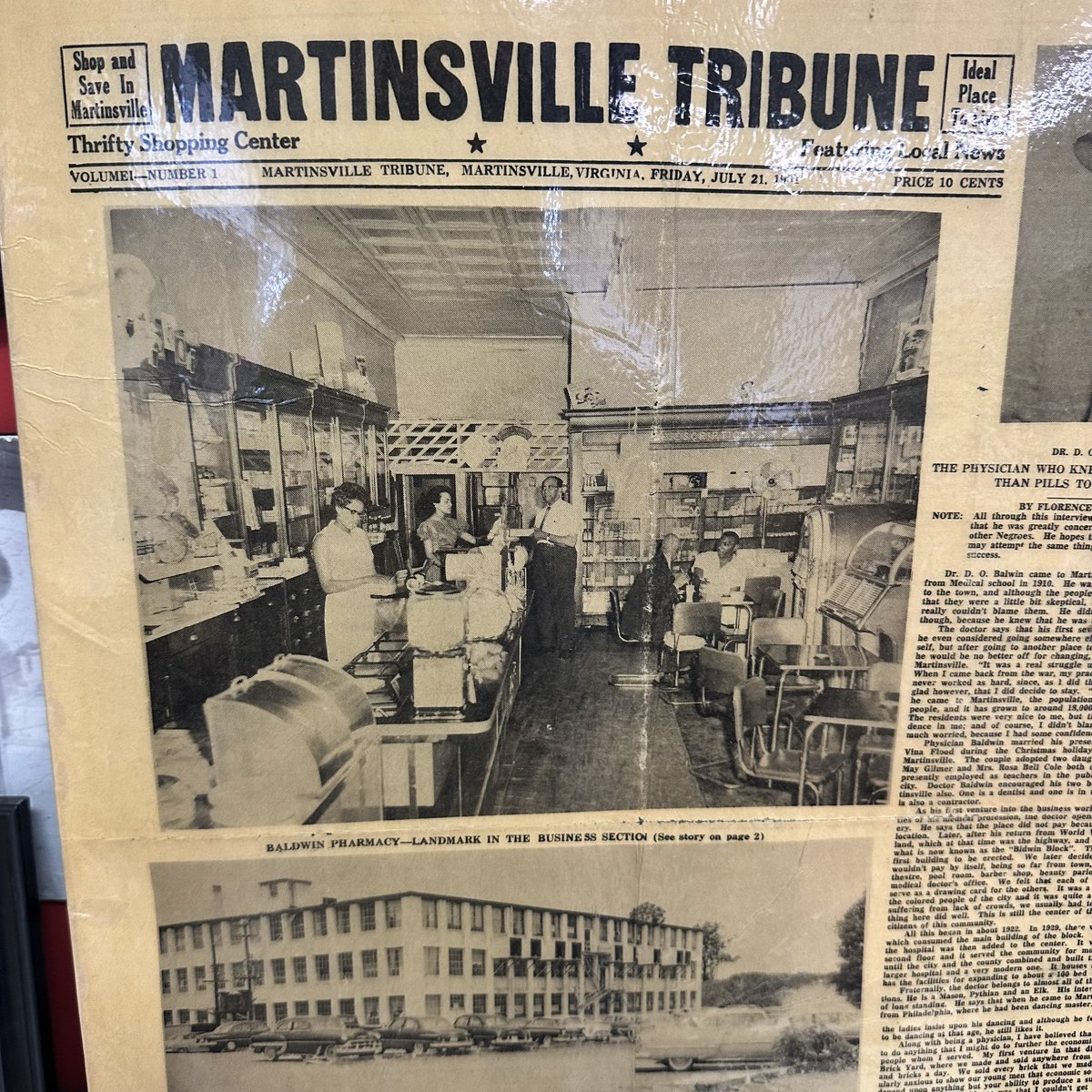 fahi_museum's tweet photo. Did you know there was a Black owned newspaper in Martinsville in the 60’s called The Martinsville Tribune? It focused on the accomplishments of local African Americans. The first issue was published on July 21, 1961 and could be purchased for just .10 cents!#BlackHistoryMonth https://t.co/miDhzjxPqJ