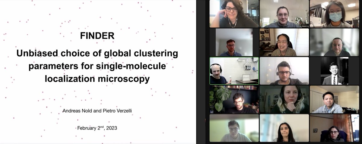 Thank you so much Pietro Verzelli @FascinoMaligno for presenting FINDER at the @TingWu_Lab journal club! Such a fun discussion! We will for sure explore the algorithm more with our data! nature.com/articles/s4159…