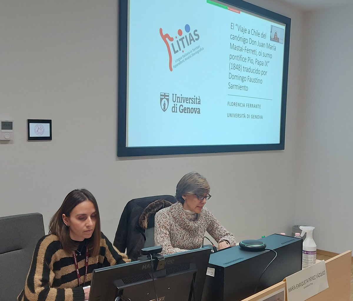 Florencia Ferrante de <a href="/UniGenova/">Università di Genova</a> presenta su estudio de la traducción de Sarmiento: El viaje a Chile del canónigo don Juan Maria Mastai-Ferreti, oi sumo pontifice Pio, Papa IX. Es la Ha de una reescritura. #LITIAS_2017