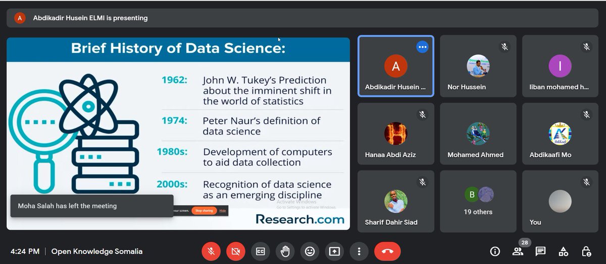 okfnso's tweet photo. Today we hosted an insightful online workshop on "The Impact of AI in Data Science" facilitated by Eng. Abdulkadir, a data science specialist. The event was full of interesting discussions &amp; hands-on demos that emphasized the importance of AI in the field. #opendata
#OpenAI https://t.co/wmbb4xguVj