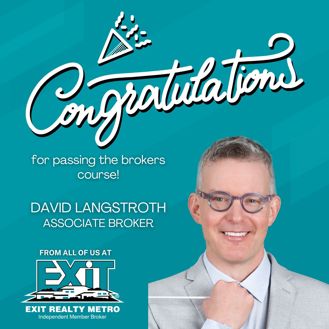 EXITRealtyMetro's tweet photo. Congrats! @davidlangstroth 

#realtorsofns #realtorlife #exitmetro #realestatens #realestatebroker https://t.co/dXoqIpWXIu