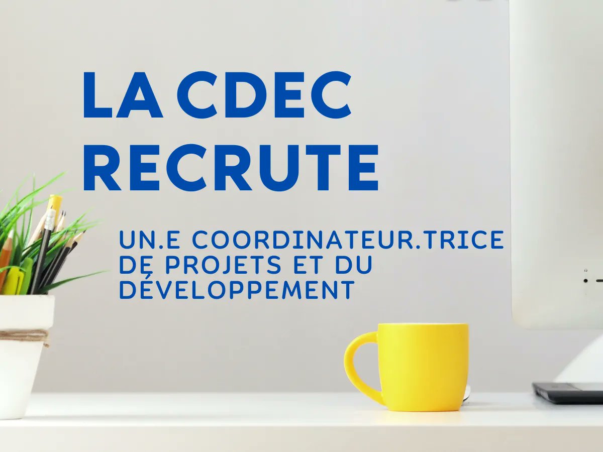 [Offre d'emploi]

Nous sommes à la recherche de notre futur.e Coordonnateur.trice de projets et du développement.

Vous avez jusqu'au 16 février pour postuler.

N'hésitez pas à partager l'annonce à votre réseau!

#emploi #hiring 
buff.ly/3x6hz7L