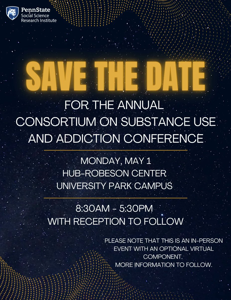 Save the date for our annual conference on Monday, May 1 in the HUB-Robeson Center at University Park. More information forthcoming about registration and the agenda. Please note that this event will be in-person, with an option to watch presentations remotely.