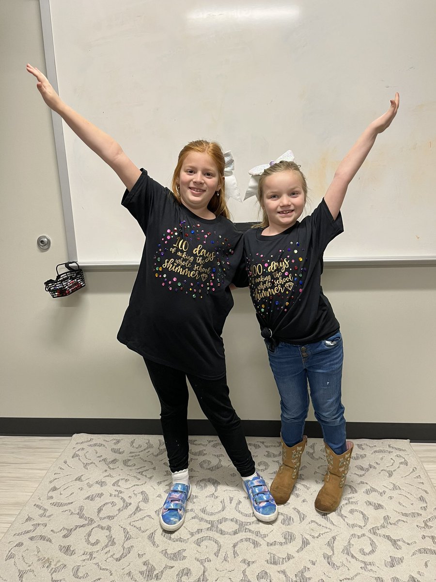 Mrscturner's tweet photo. 100 days of making @TISDGOES shimmer! ✨ @MrsOakes4 https://t.co/BTNzXClg4R