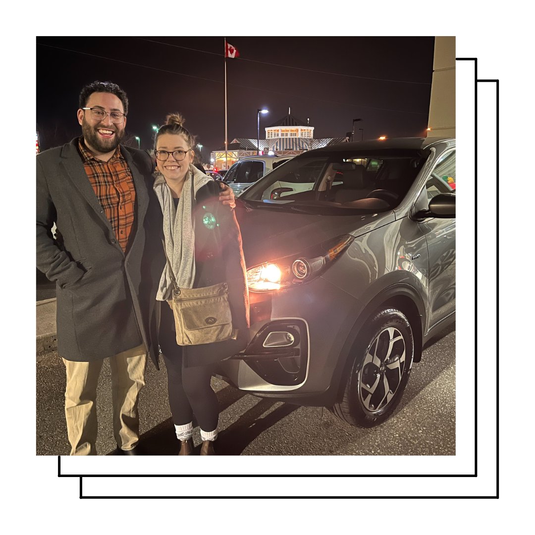Congratulations to the Sweeney-Hendricks family❕
They are now driving their brand new Sportage delivered by Geovany at Grimsby Kia❗ 
#deliveryday #KiaSportage #GrimsbyKia #googleReview #familyride #justdelivered #happyclient #Grimsbyontario #KiaCanada