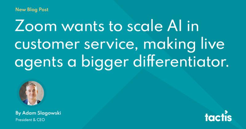 tactis_llc's tweet photo. Zoom recently made a big announcement about live chat customer service. It’s a big deal, but is it right for everyone? Read Zoom's announcement here and read our take at the Tactis blog.

https://t.co/tA5UfPEWgZ https://t.co/bYfQyklIKR