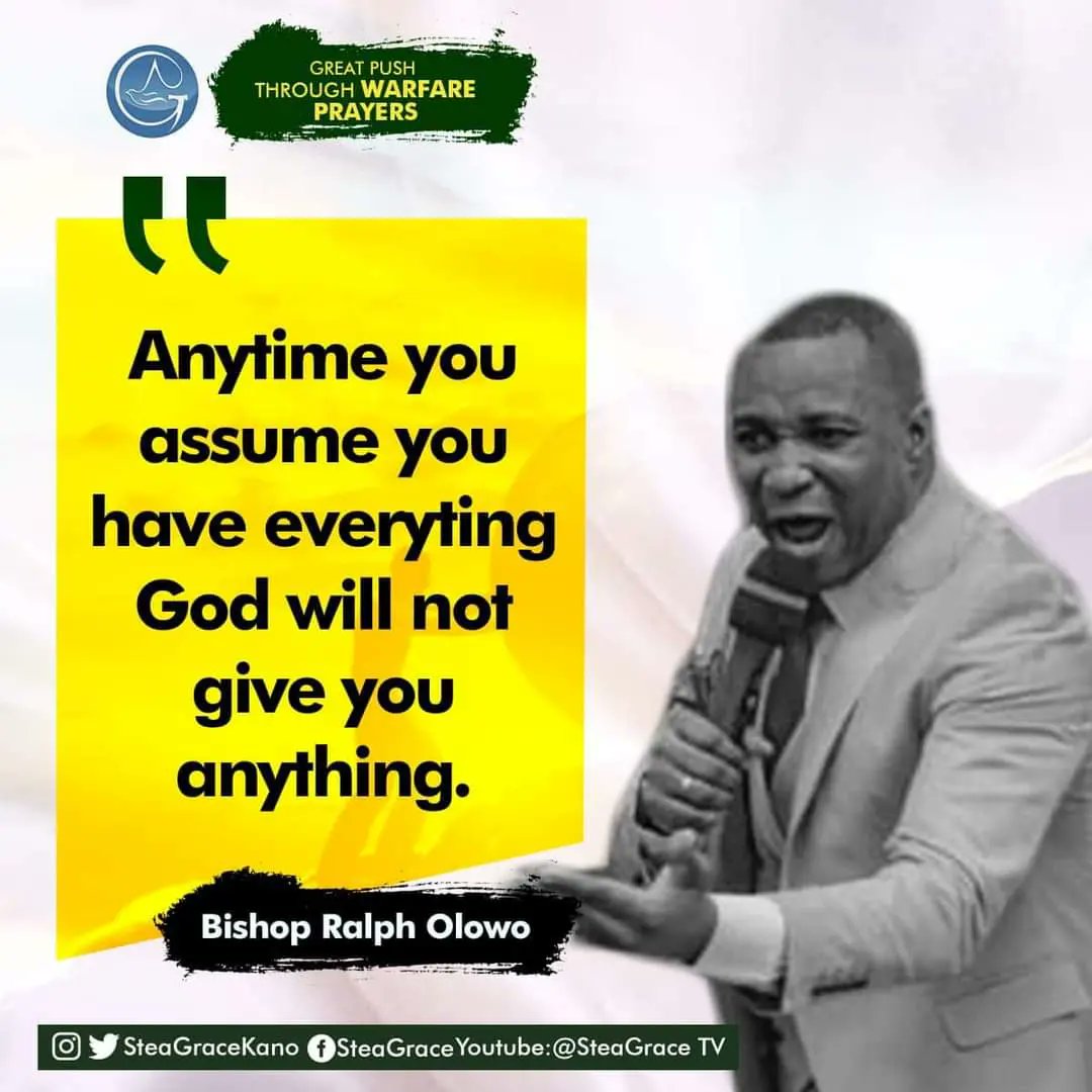 steagracekano's tweet photo. GREAT PUSH THROUGH WARFARE PRAYERS...
LORD, stir up and release in us THE SPIRIT OF GRACE AND SUPPLICATION, In Jesus Christ’s Almighty Name!
@steagracekano
#BishopROOlowo #Stea #GreatPush #Prayers #Prayer #Pray #Retweet https://t.co/0x6apRSYSe