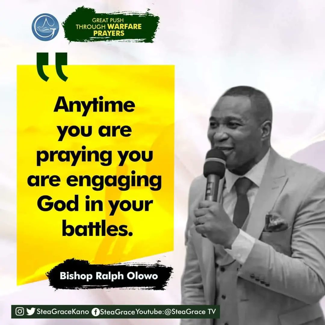 steagracekano's tweet photo. GREAT PUSH THROUGH WARFARE PRAYERS...
LORD, stir up and release in us THE SPIRIT OF GRACE AND SUPPLICATION, In Jesus Christ’s Almighty Name!
@steagracekano
#BishopROOlowo #Stea #GreatPush #Prayers #Prayer #Pray #Retweet https://t.co/0x6apRSYSe