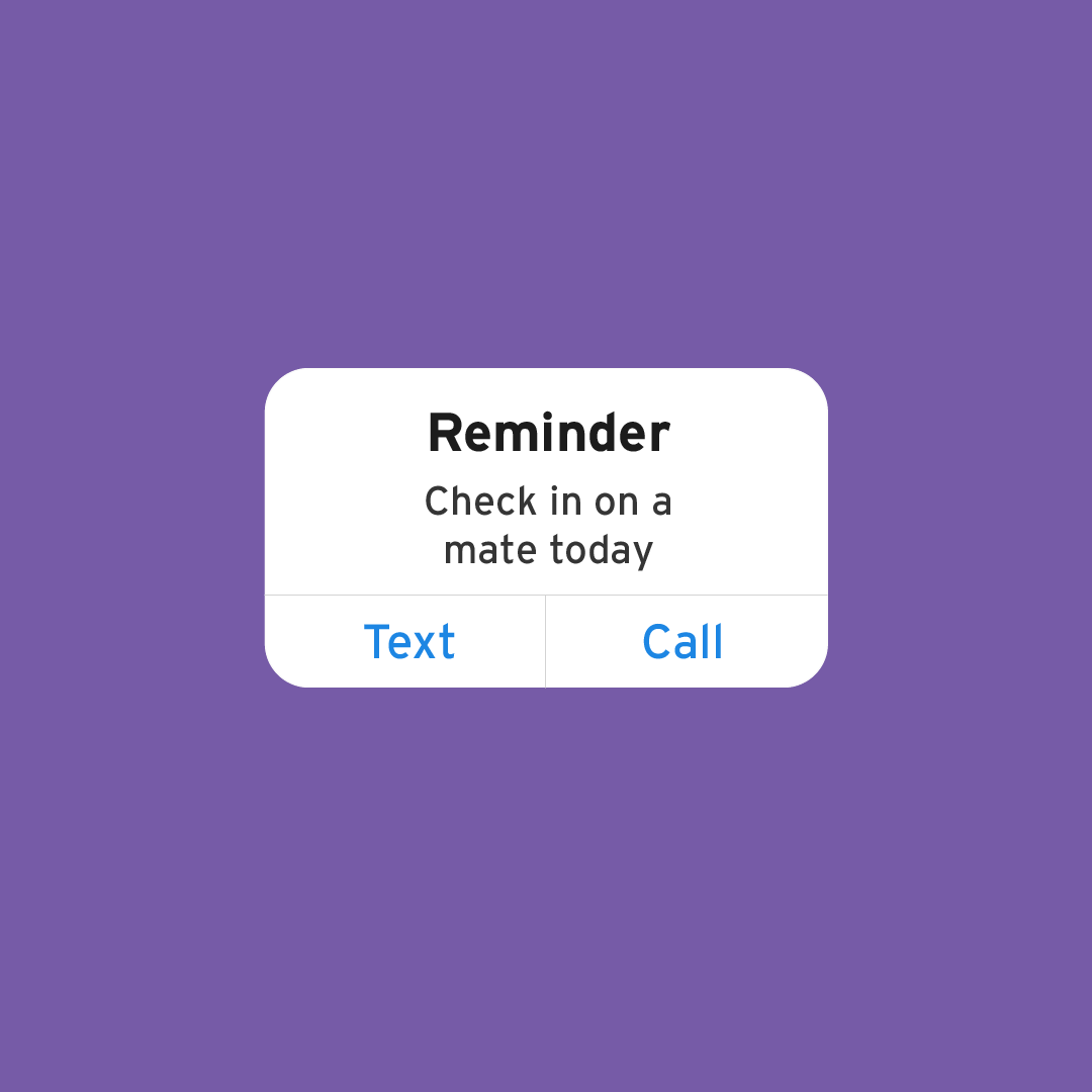 📞 It's not too late to check in on a mate this #TimeToTalk Day.

It could mean the world.