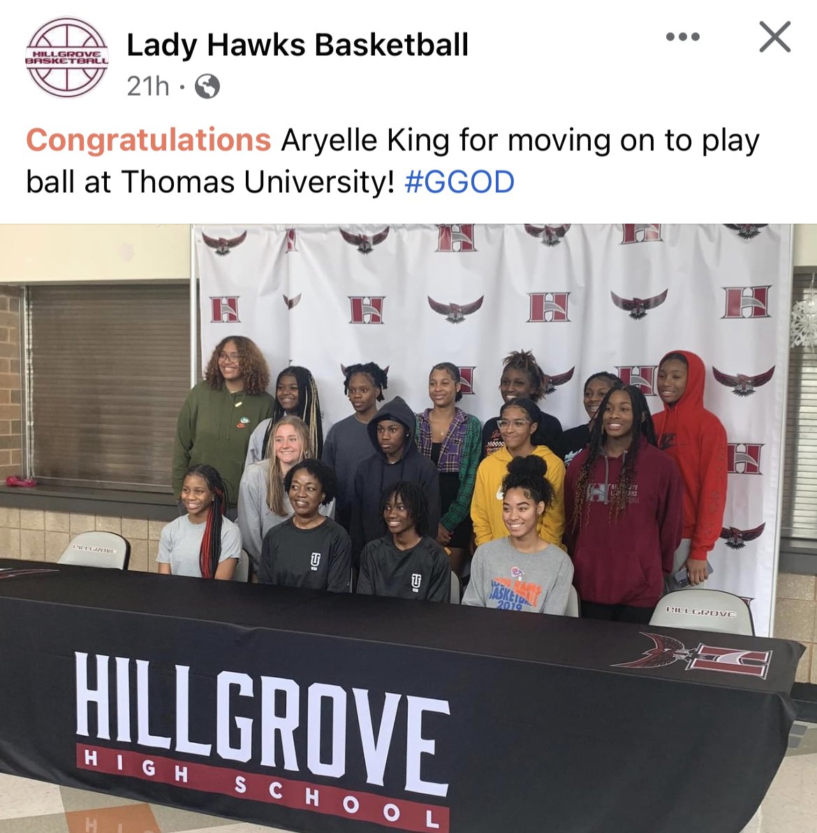 hillgrove_wbb's tweet photo. Congrats @aryelle_king Time to go be great!!! #GGOD @hillgrovesports https://t.co/ocvwoIoUzf