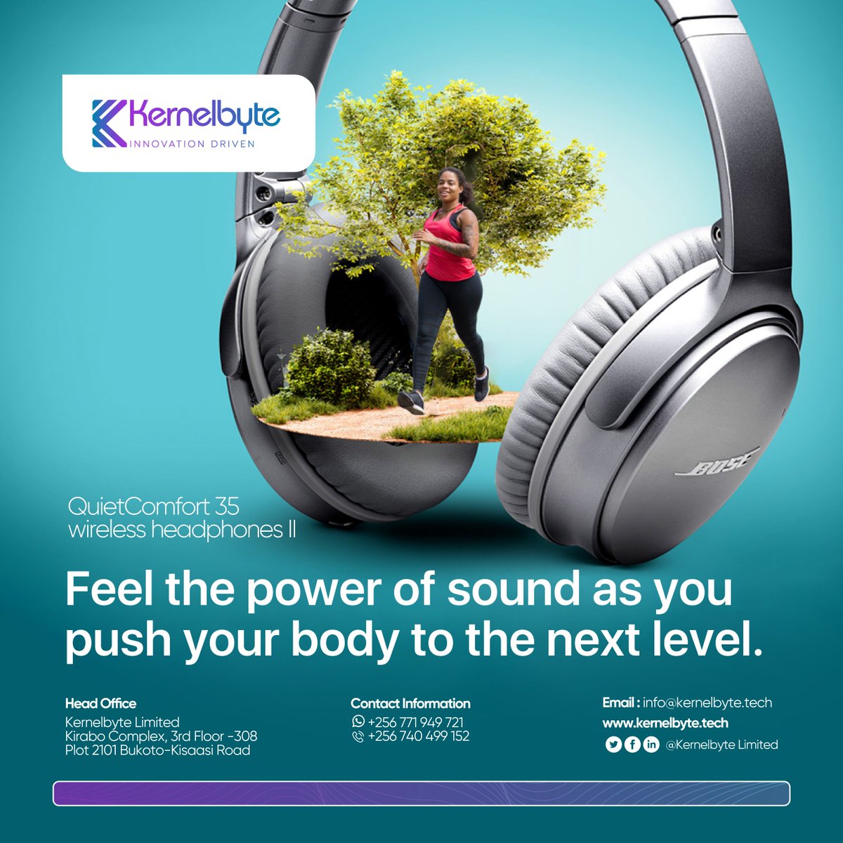 KernelbyteLtd's tweet photo. #Bose for the run
WhatsApp: +256 771 949721
https://t.co/pWF1VcwFtA
#sound #top #workout #tech #SoundCloud #music #kernelbyte_ltd #producer https://t.co/1skYTWUCQY