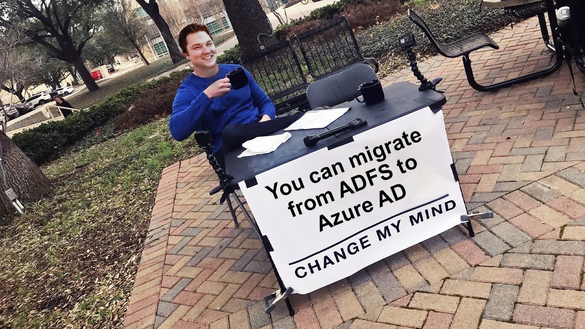 Think migrating from ADFS to Azure AD is too hard or not even possible? <a href="/markmorow/">Mark Morowczynski (@markmorow@infosec.exchange)</a> and the rest of our ADFS migration team would to show you how! Signup for one of their upcoming workshops here: techcommunity.microsoft.com/t5/community-e…