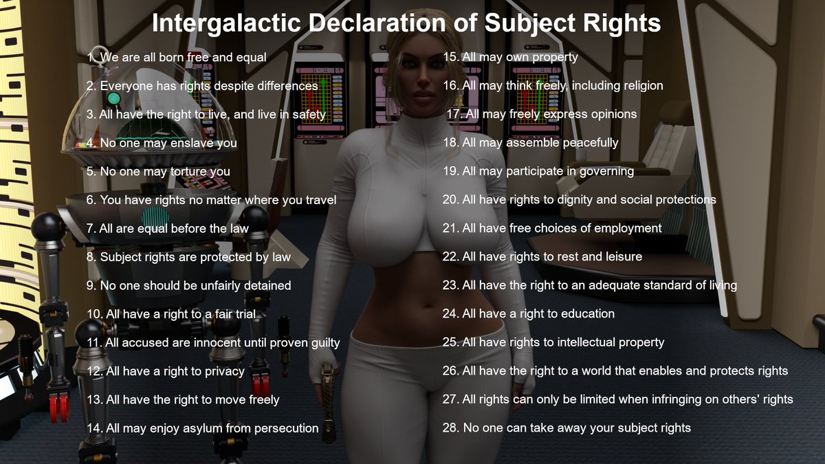 Intergalactic Declaration of Subject Rights
#HumanRights